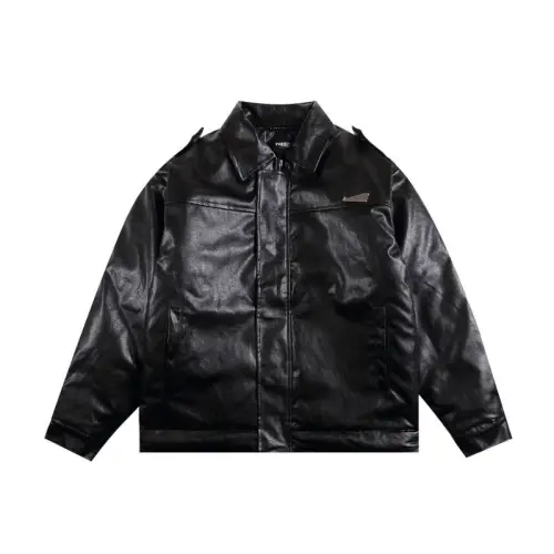 Fashion Jacket Slim-fit Quilted Casual Leather