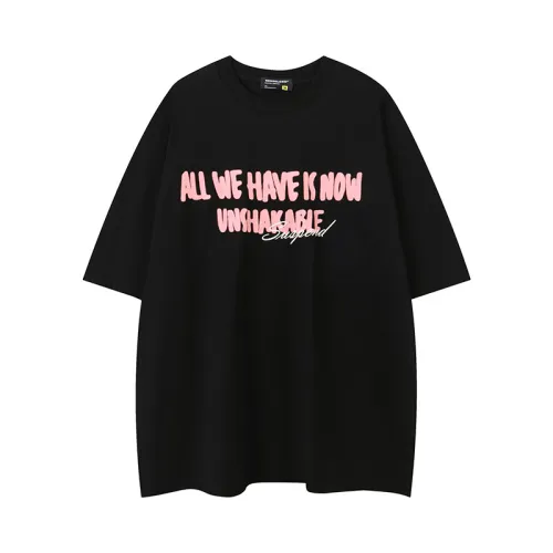 Black Oversize Half-Sleeved T-shirt