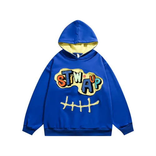 Street Trendy Casual Color Letter Towel Embroidered Hoodie