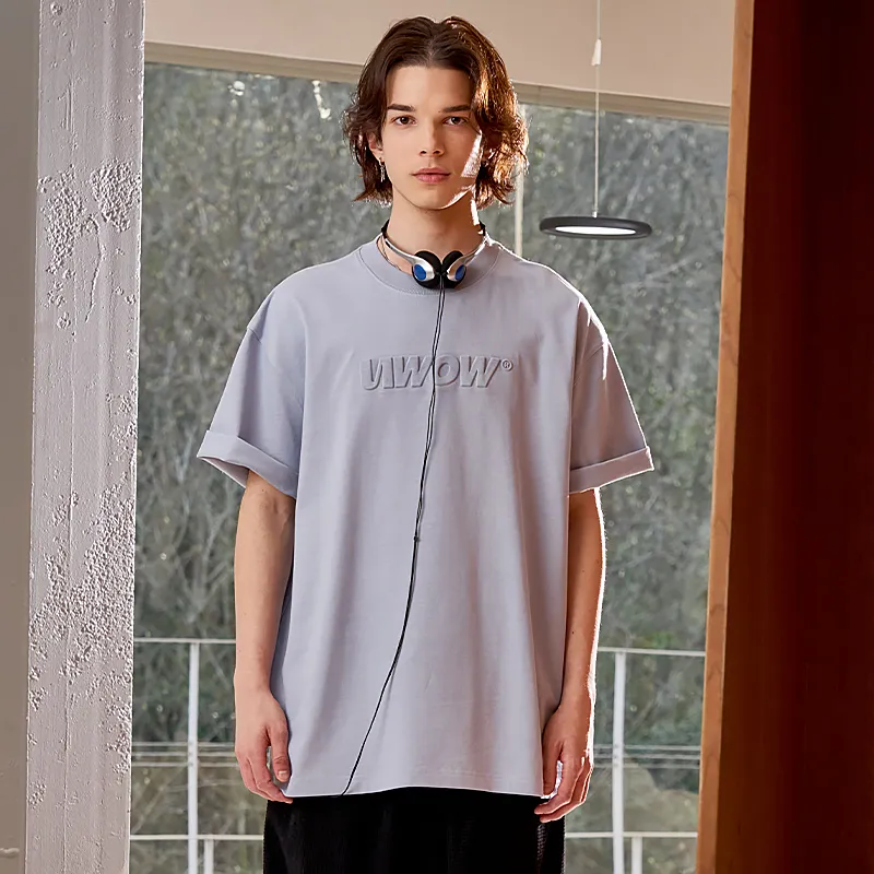 Black Printed Letter Round Neck Casual Short Sleeve T Shirt-5