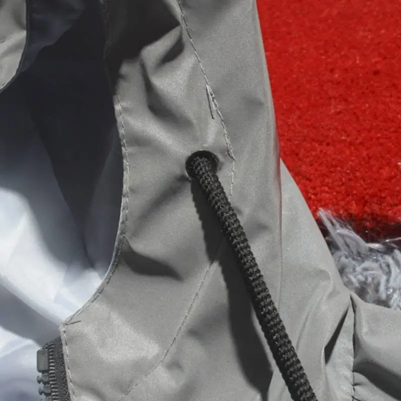 New Color Matching Reflective Windbreaker Casual Hoodie-4