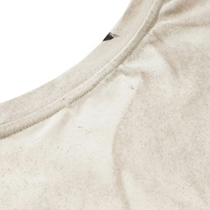 Casual Contrast Color T shirt-5