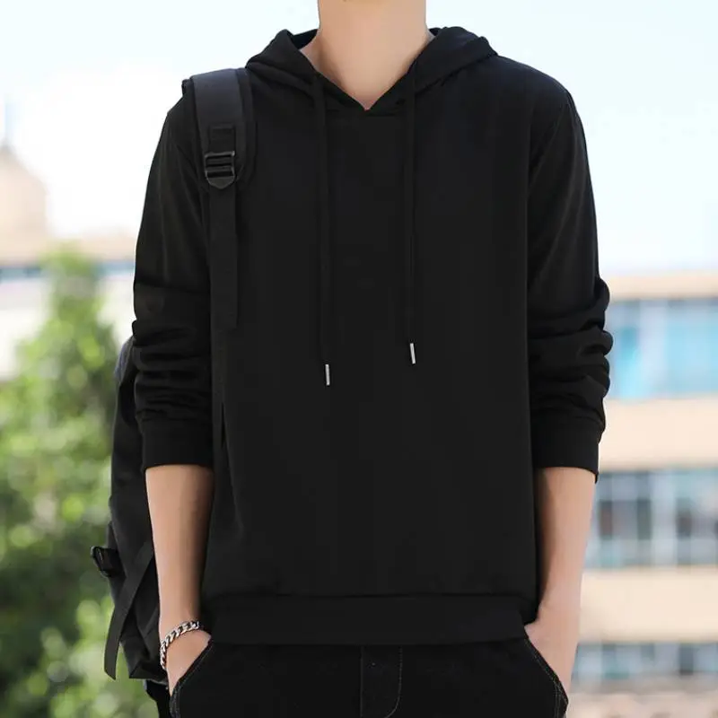 Casual Plain Loose Sweatshirt-8