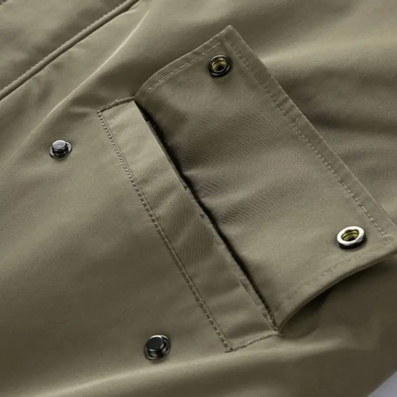 Loose Stand Collar Thickened Warm Cotton Coat-3