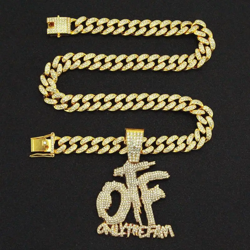 Splicing Letter Pendant Necklace-3