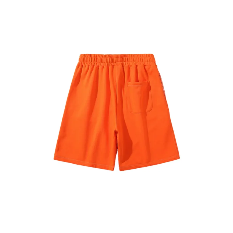 Drawstring Casual Sports Printed Shorts-1