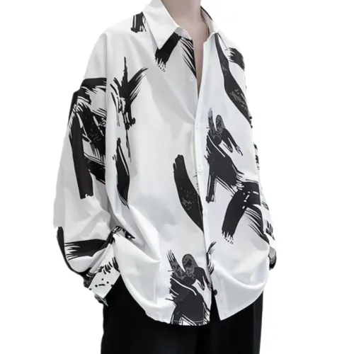 Printed Design Niche Loose Shirt