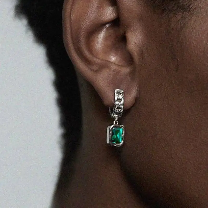 Trendy Brand Hip Hop Earrings-2