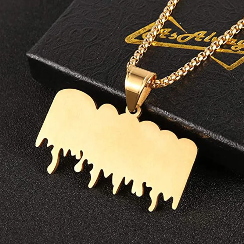 Hip Hop King Letter Pendant Necklace-2