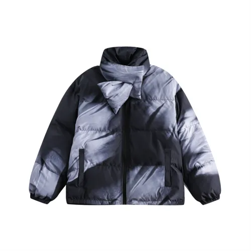 Detachable Scarf Thickened Collar Cotton-padded Coat