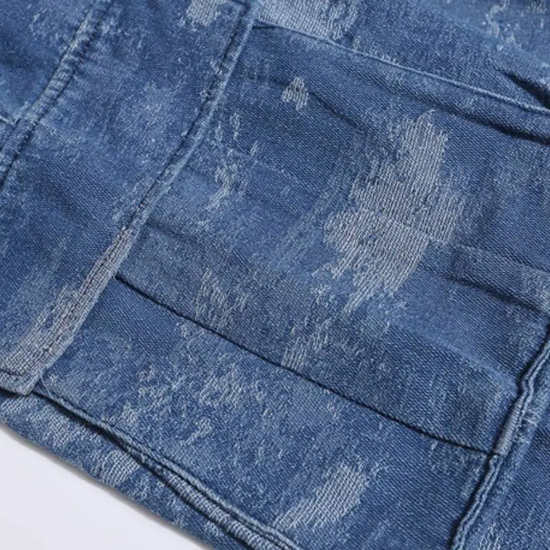Retro Hand Distressed Jeans-4
