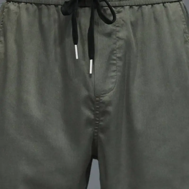 Solid Color Simple Multi color Stretch Casual Pants-8