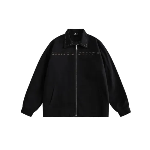 Niche Design Trendy Dark Rivet Vintage Work Jacket