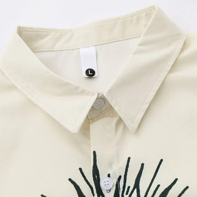 Retro Oil Paint short sleeved Shirt-4