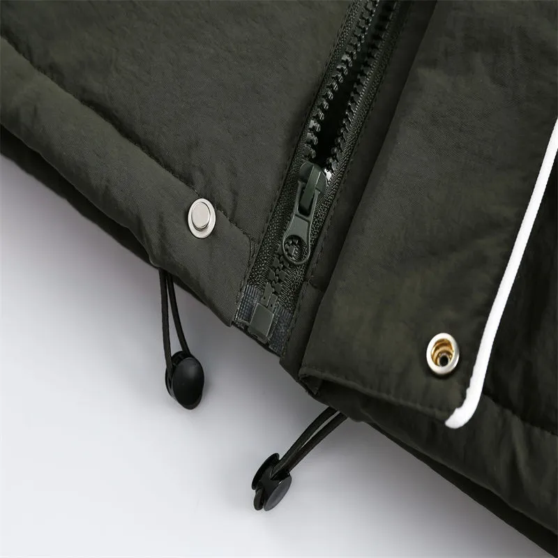Street Trend Thickened Cotton padded Jacket-4