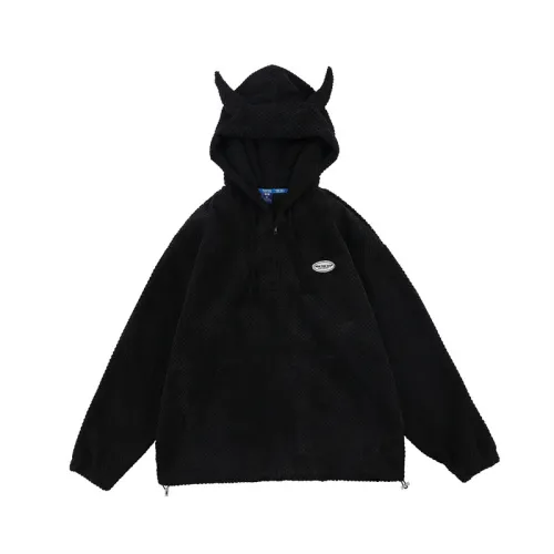 New Design Cowhorn Oversize Loose Hoodie