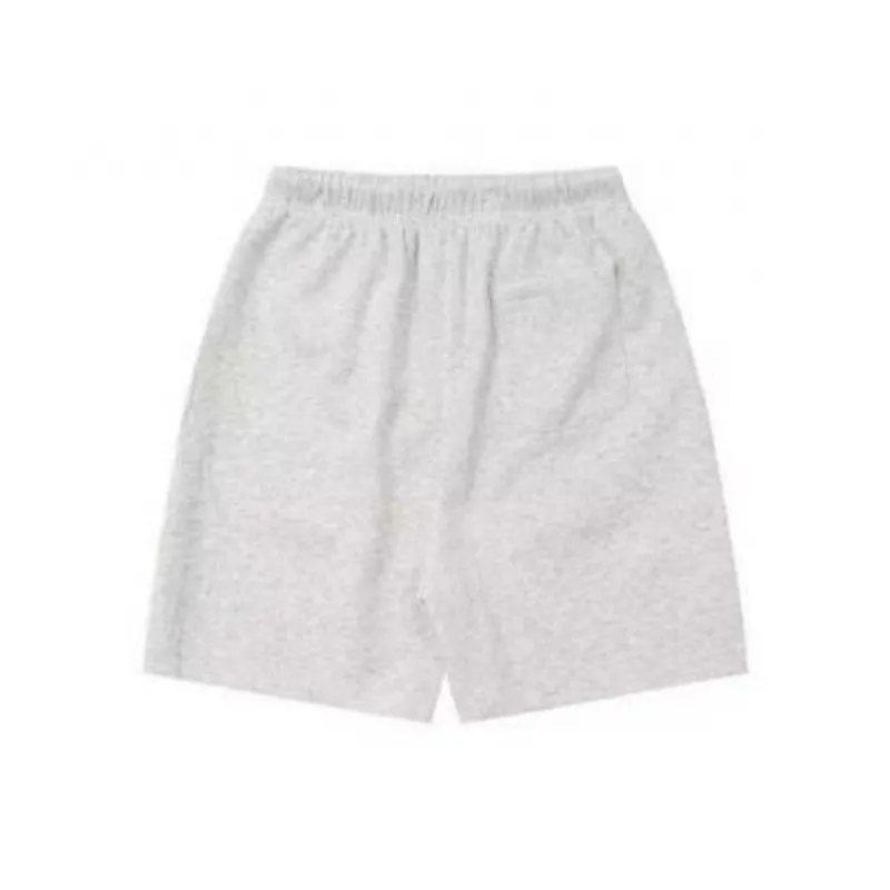 Letters Printed Solid Color Work Shorts-1