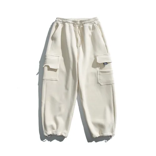 Fleece-lined Casual Jogger Pants