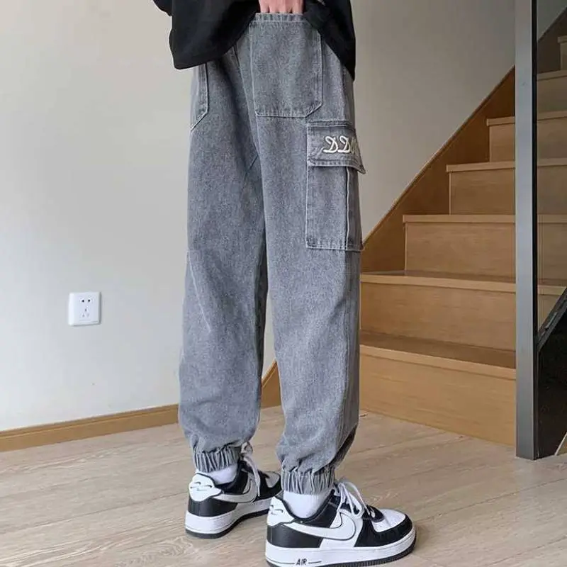 Loose Casual Elasticized Pants-7