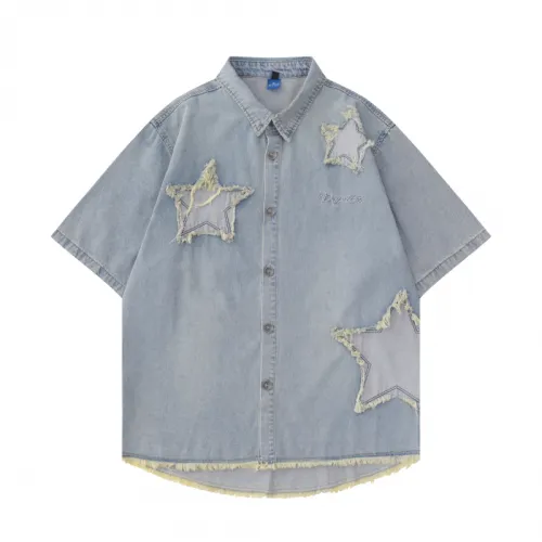 Trendy Casual Denim Shirt