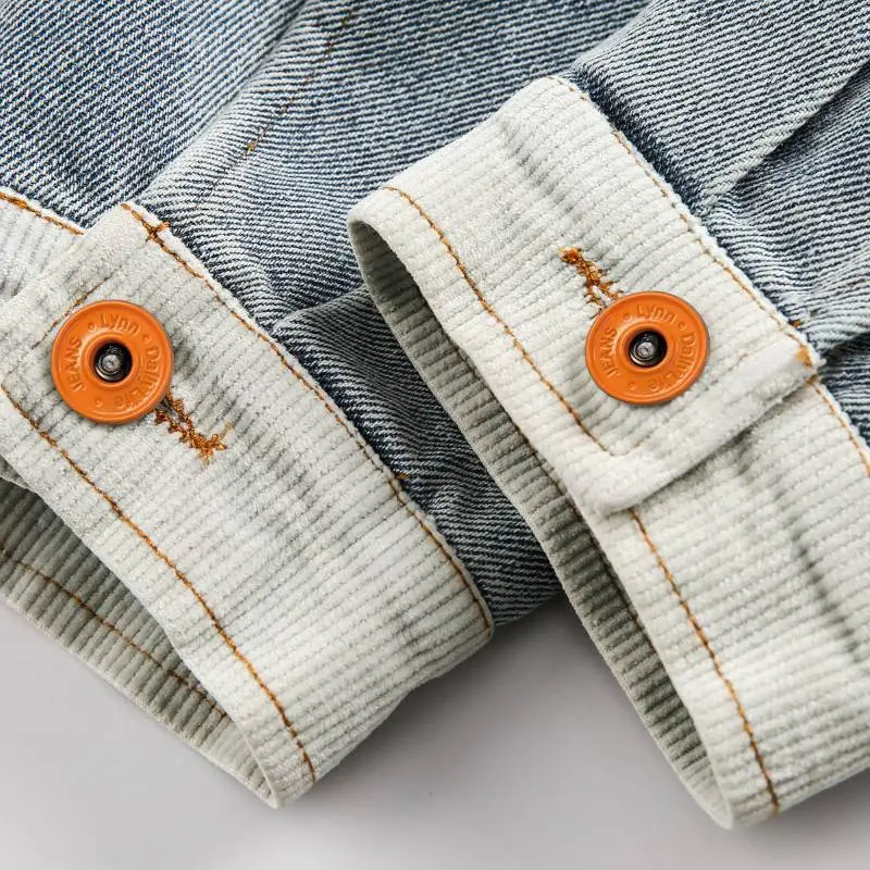 Retro Contrast Color Jacket-9