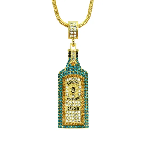 Three-Dimensional Wine Bottle Pendant