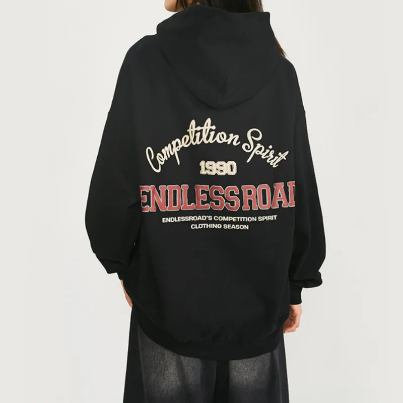Retro Fleece lined Thickened Hoodie-1
