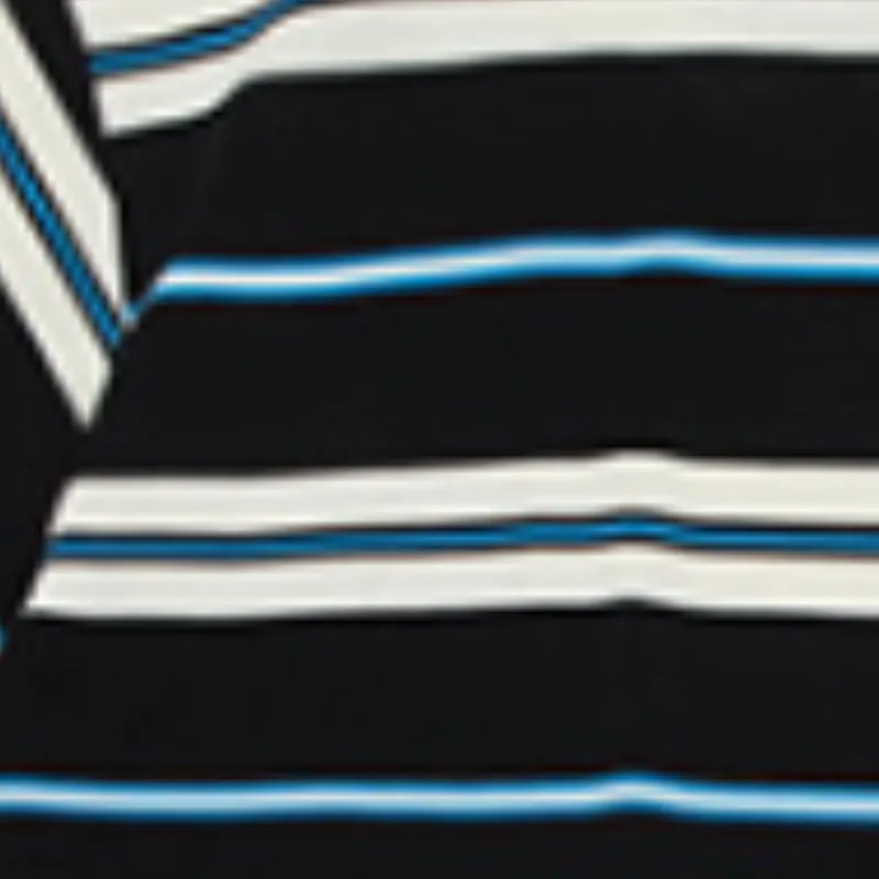 Vintage Contrast Striped T Shirt-9