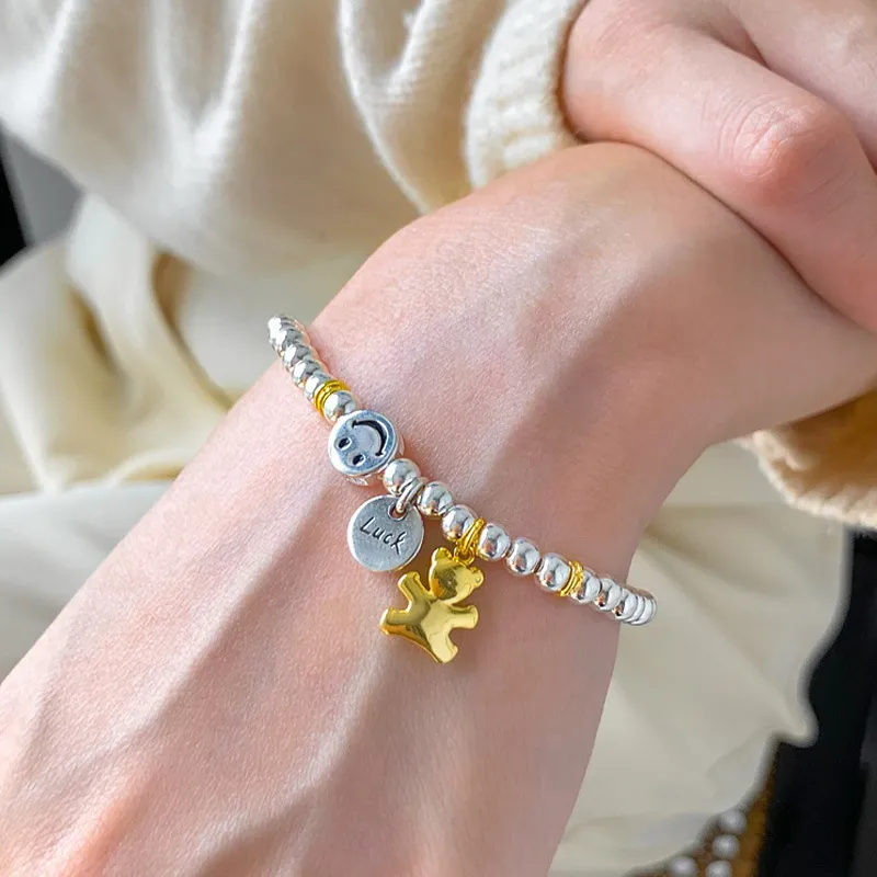 Smiley Elastic Rope Bracelet-1