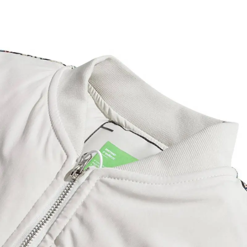 Ethnic Style Patchwork Baseball Jacket-2