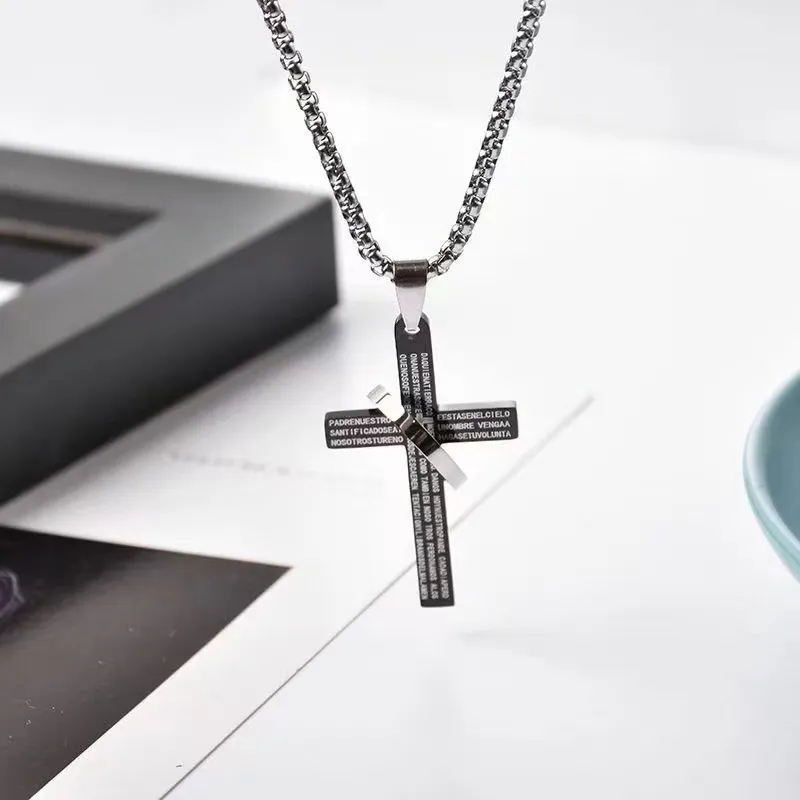 Hip Hop Necklace with Simple Alloy Pendant-4