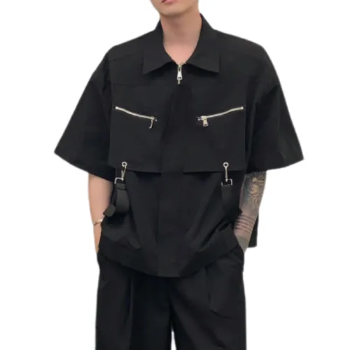 Loose Workwear Short-Sleeved Shirt