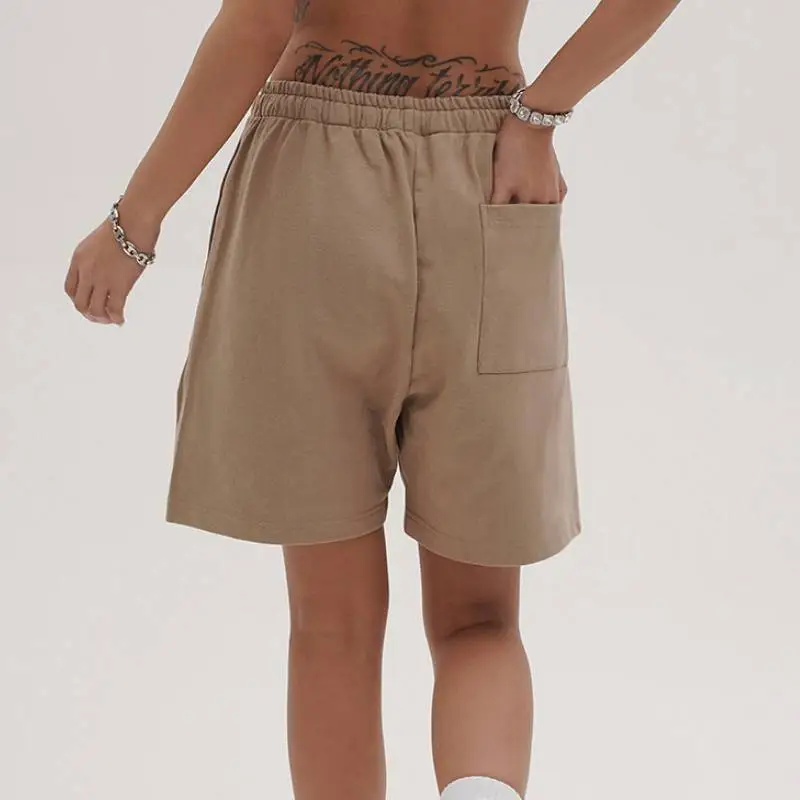 Printed Shorts Tide Loose Street Casual Drawstring Shorts-3