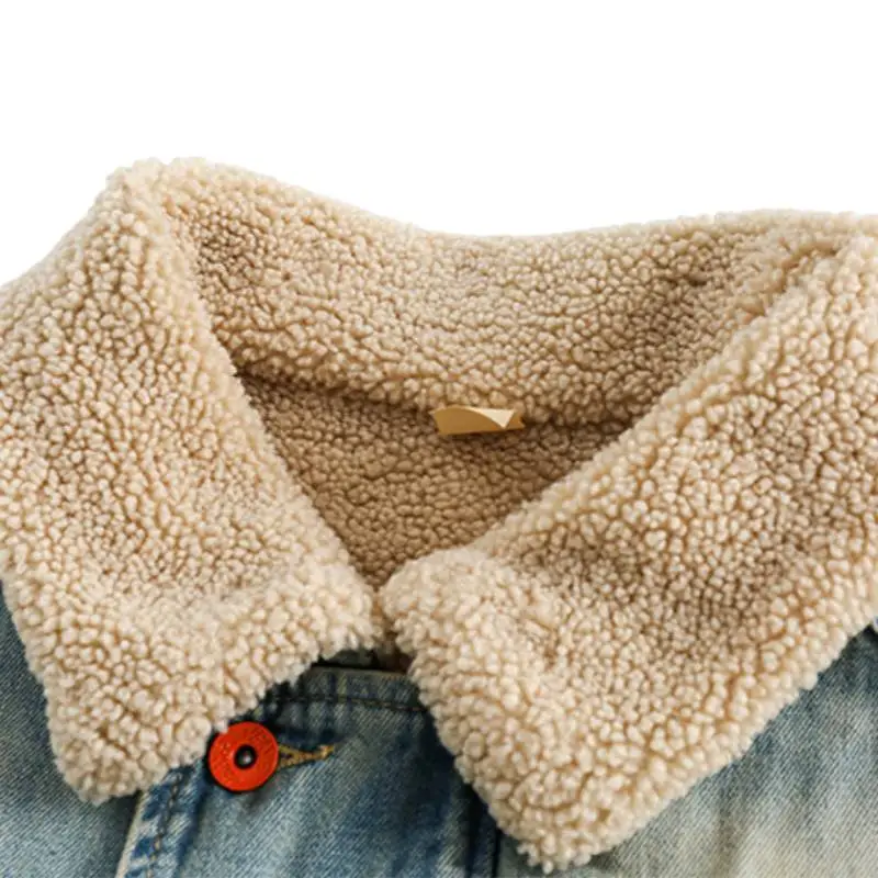 New Lambswool Denim Fashion Coat-2