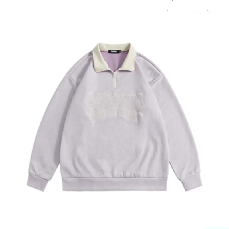 Fake Two-piece Printed Sweatshirt - POIZON
