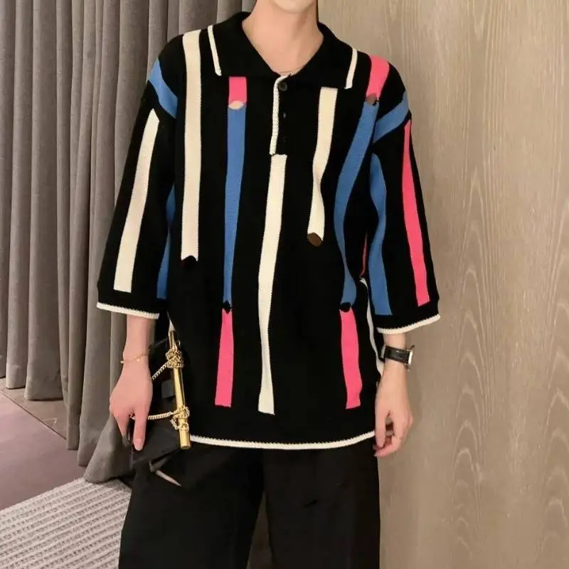 Fashionable Loose Casual Polo-1