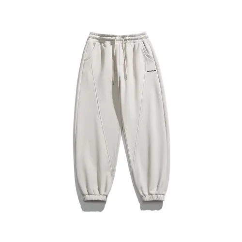 Fleece-lined and Thickened Casual Knitted Pants