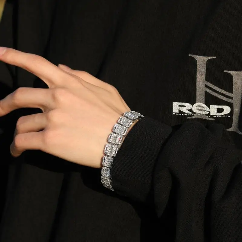 Trendy Fashionable Alloy Nine Square Bracelet-4