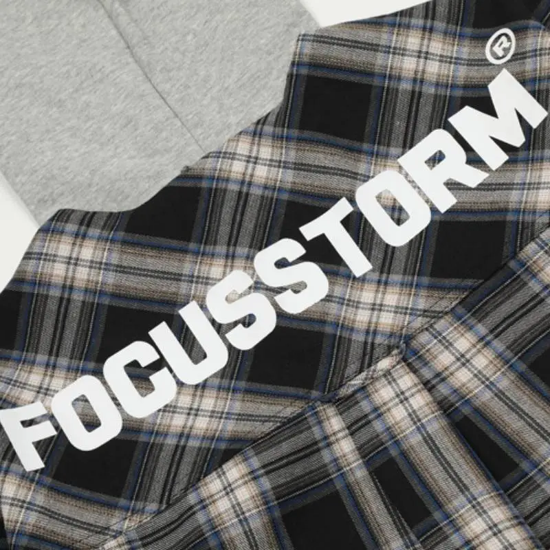 Contrasting Stitching Letter Print Jacket-2