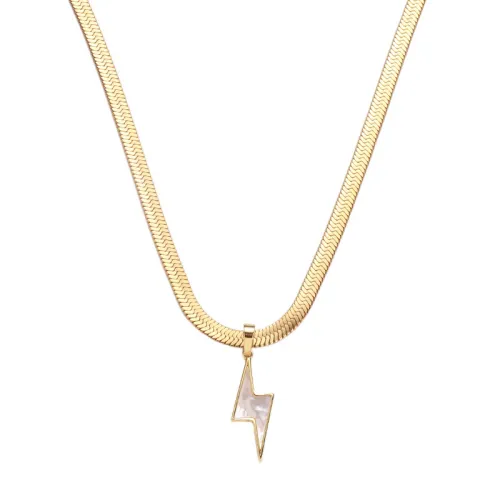 Lightning Pendant Chain Necklace