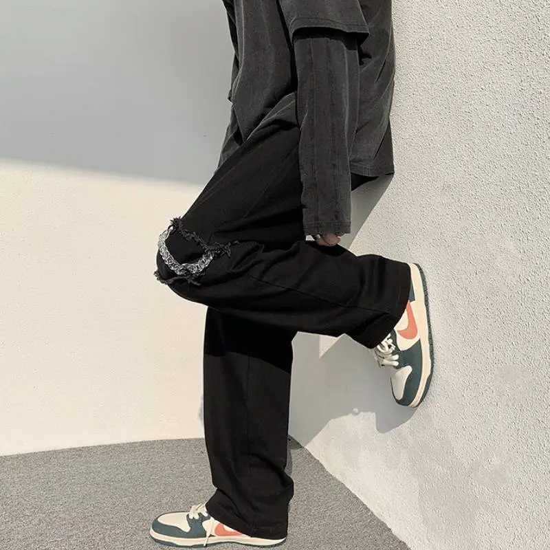 Trendy Wide Leg Sports Pants-3