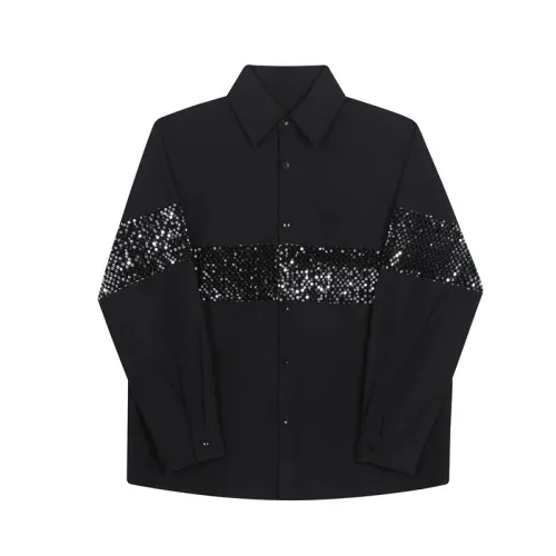 Trendy Decorated Long-Sleeved Shirt