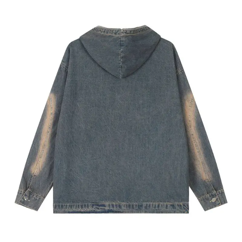 New Retro Gradient Denim Jacket-1