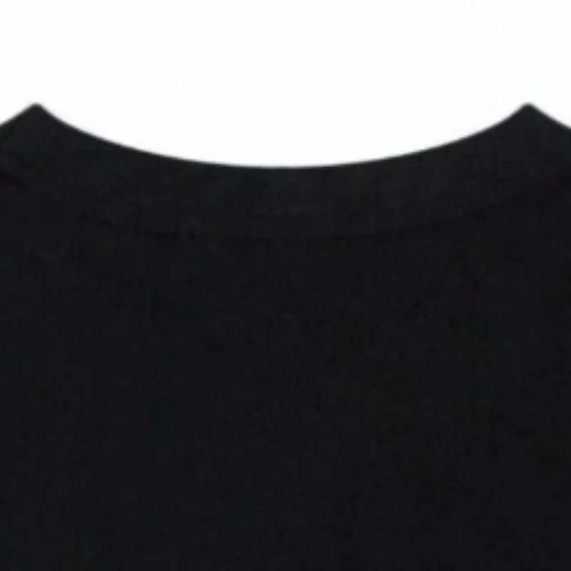 Street Fashion Loose Font Line Pulp Print Short sleeved Loose T shirt-4