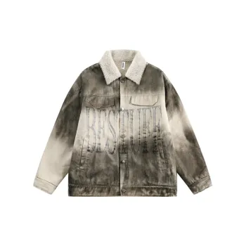 Vintage Heavy Washing Loose Winter Cotton padded Jacket