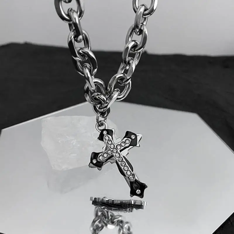 Equator Cross Necklace-3