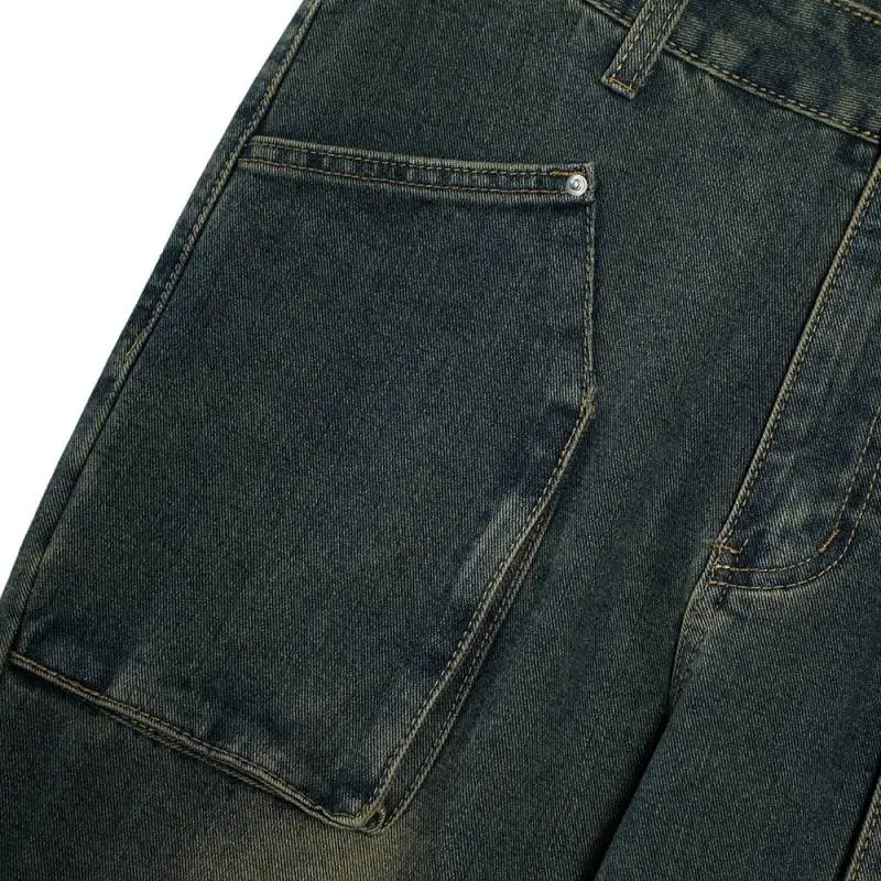 Trendy Loose Flared Jeans-3