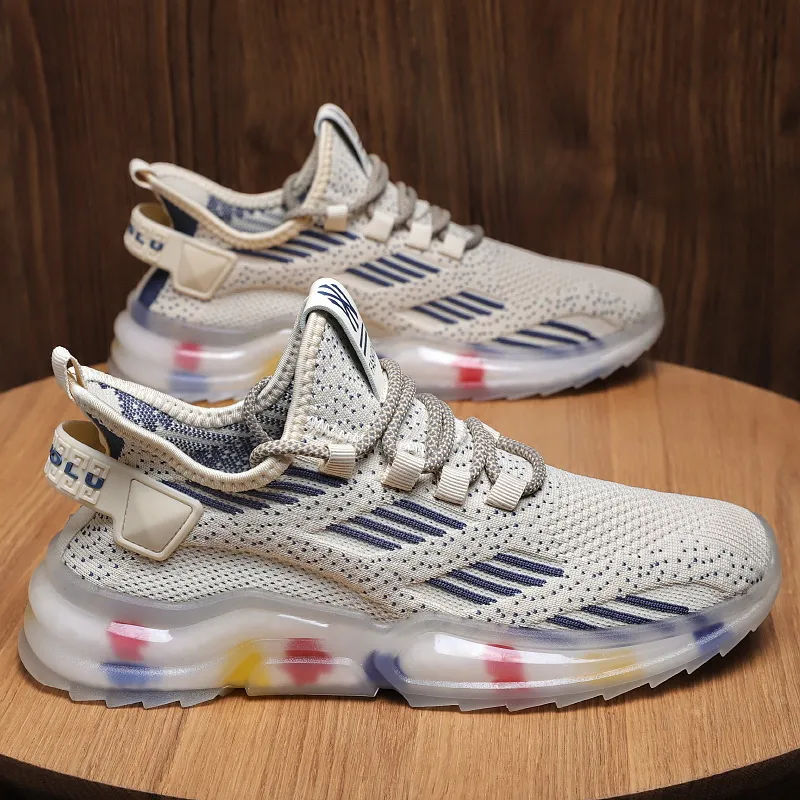 Breathable Mesh Rainbow Running Shoes-10