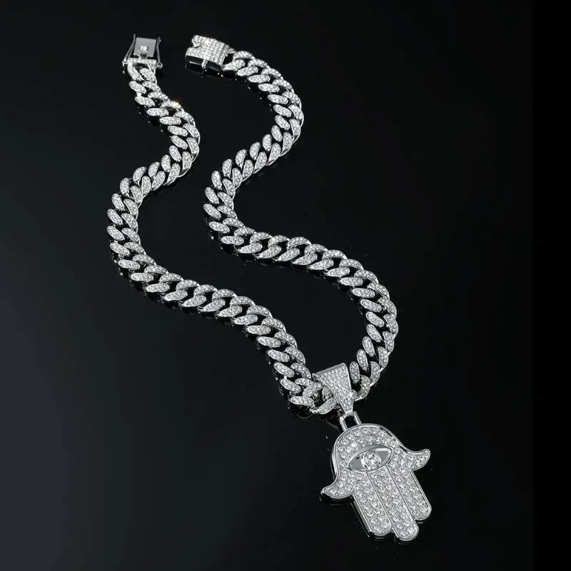 Hip Hop Alloy Pendant Necklace-3