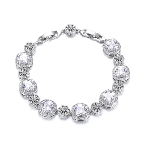 Square Princess Zircon Bracelet